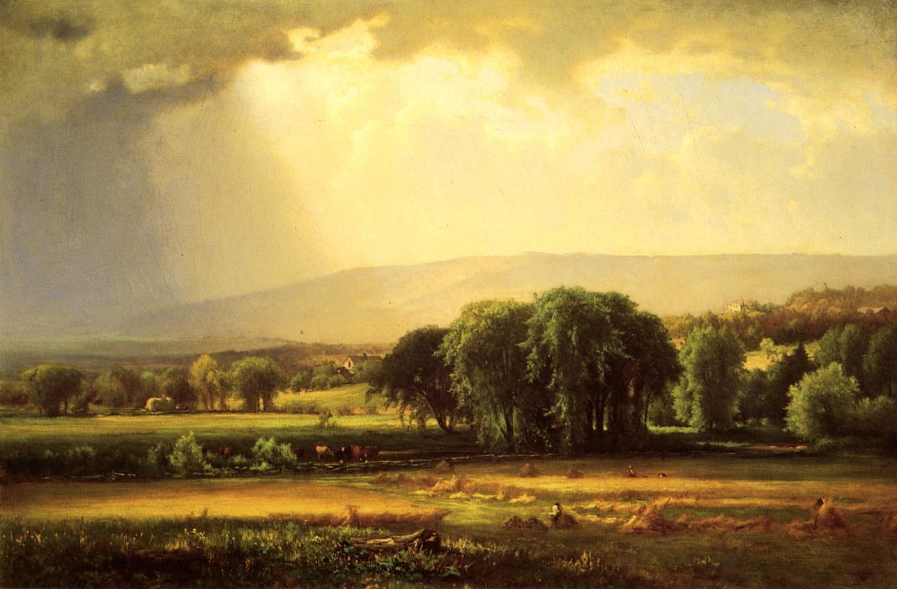 George Inness Harvest Scene in the Delaware Valley